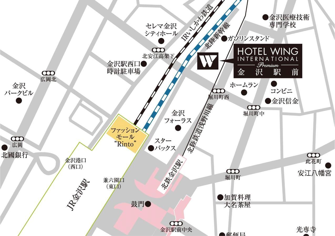 Hotel Wing International Premium Kanazawa Ekimae Exteriör bild
